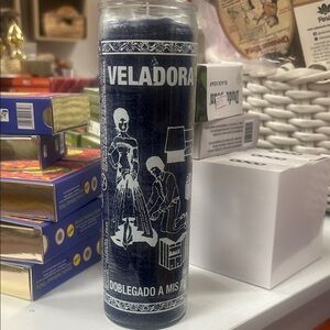 Veladora Prayer Candle in Black doblegado a mis Pies